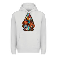 Dove Grey arrowhead rodeo Premium Hoodie - JahusDesignShop