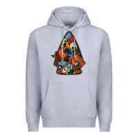 Heather Grey arrowhead rodeo Premium Hoodie - JahusDesignShop