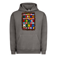 Pigment Tornado hispanic haritage month flags with background Urban Hoodie - BundleAndBundleShop