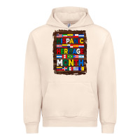 Sandshell hispanic haritage month flags with background Urban Hoodie - BundleAndBundleShop