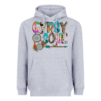 Heather Grey gypsy soul Heavyweight Hoodie - texasbilliewilder