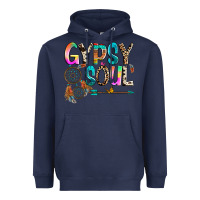 Navy gypsy soul Heavyweight Hoodie - texasbilliewilder