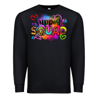 Black support squad Premium Sweatshirt - Zillion Design Studio