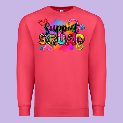 Support Squad Premium Sweatshirt Designed By Zillion Design Studio