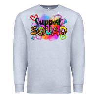 Heather Grey support squad Premium Sweatshirt - Zillion Design Studio
