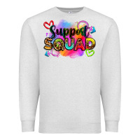 Oatmeal Heather support squad Premium Sweatshirt - Zillion Design Studio