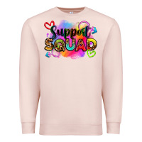 Pale Pink support squad Premium Sweatshirt - Zillion Design Studio