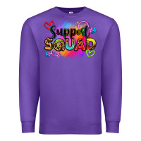 Purple support squad Premium Sweatshirt - Zillion Design Studio