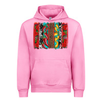 Fuchsia Pink cinco de mayo vibes brushstrokes Urban Hoodie - Artiststas
