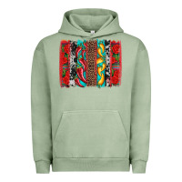 Pigment Oil Green cinco de mayo vibes brushstrokes Urban Hoodie - Artiststas
