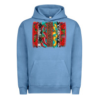 Pigment Pebble Blue cinco de mayo vibes brushstrokes Urban Hoodie - Artiststas