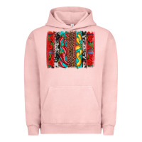 Pigment Salmon cinco de mayo vibes brushstrokes Urban Hoodie - Artiststas
