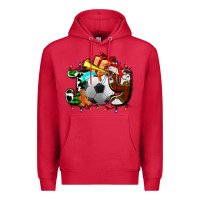 Cardinal joy with soccer element and Christmas Premium Hoodie - AdoDesignShop