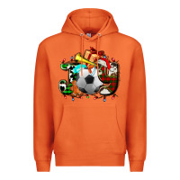 Carrot joy with soccer element and Christmas Premium Hoodie - AdoDesignShop
