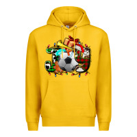 Lemon joy with soccer element and Christmas Premium Hoodie - AdoDesignShop
