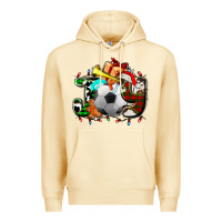 Pina Colada joy with soccer element and Christmas Premium Hoodie - AdoDesignShop