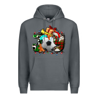 Rock joy with soccer element and Christmas Premium Hoodie - AdoDesignShop