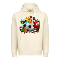 Sandshell joy with soccer element and Christmas Premium Hoodie - AdoDesignShop