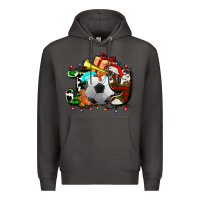 Smoke joy with soccer element and Christmas Premium Hoodie - AdoDesignShop