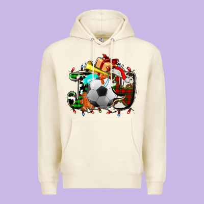 Joy With Soccer Element And Christmas Premium Hoodie Designed By Adodesignshop
