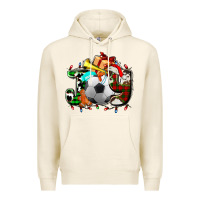 Tofu joy with soccer element and Christmas Premium Hoodie - AdoDesignShop