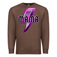 Chestnut mama neon leopard lightning bolt Premium Sweatshirt - texasbilliewilder