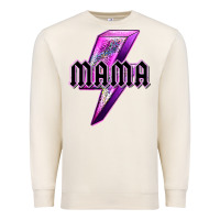 Sandshell mama neon leopard lightning bolt Premium Sweatshirt - texasbilliewilder