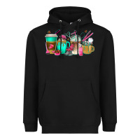 Black hair hustler coffee cups Heavyweight Hoodie - texasbilliewilder
