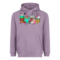 Lavender hair hustler coffee cups Heavyweight Hoodie - texasbilliewilder