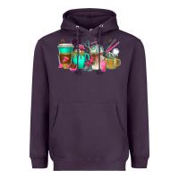 Plum hair hustler coffee cups Heavyweight Hoodie - texasbilliewilder
