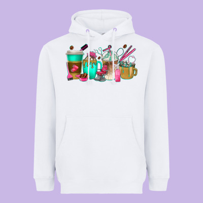 Heavyweight Hoodie hair hustler coffee cups