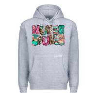 Heather Grey nurse fuel coffee cups Premium Hoodie - Jasminsmagicworld