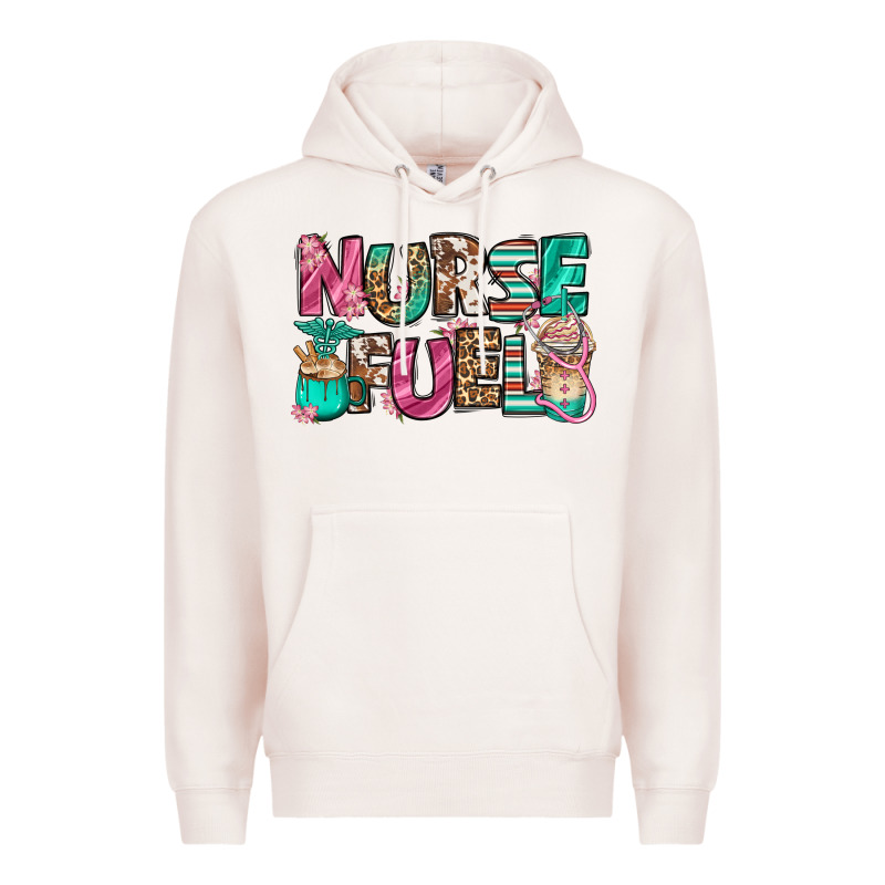 Nurse Fuel Coffee Cups Premium Hoodie by Jasminsmagicworld | Teevron