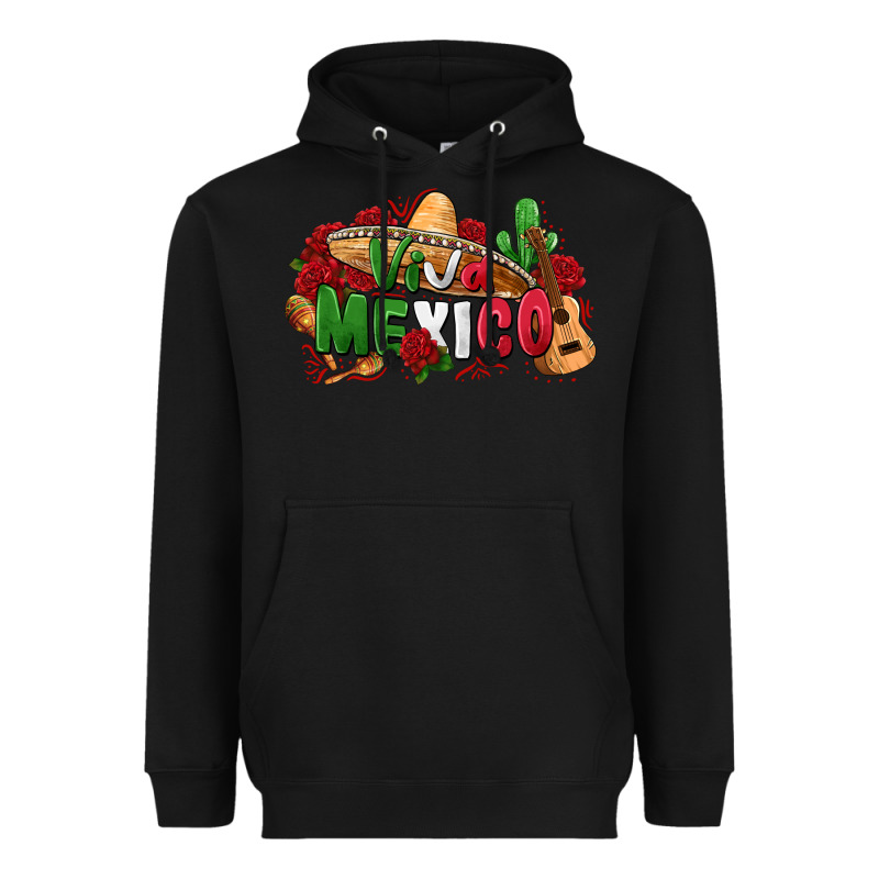 Viva Mexico Heavyweight Hoodie by Zillion Design Studio | Teevron