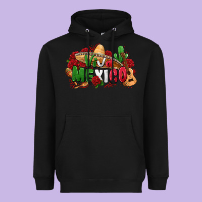 Viva Mexico Heavyweight Hoodie Designed By Zillion Design Studio