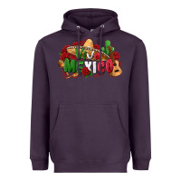Plum viva mexico Heavyweight Hoodie - Zillion Design Studio
