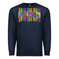 Navy pride barcode Premium Sweatshirt - Zillion Design Studio