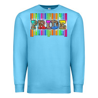 Ocean Blue pride barcode Premium Sweatshirt - Zillion Design Studio