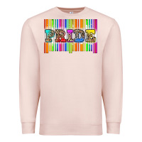 Pale Pink pride barcode Premium Sweatshirt - Zillion Design Studio