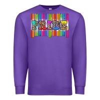 Purple pride barcode Premium Sweatshirt - Zillion Design Studio