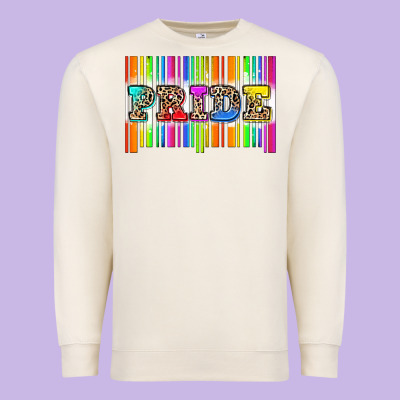 Pride Barcode Premium Sweatshirt Designed By Zillion Design Studio
