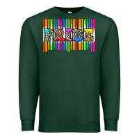 Sports Green pride barcode Premium Sweatshirt - Zillion Design Studio