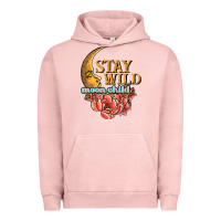 Pigment Salmon stay wild moon child Urban Hoodie - JahusDesignShop