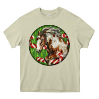 Mossy Horse Christmas Heavy Core Tee - LillyAllenDesigns