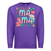 Purple mama nurse Premium Sweatshirt - texasbilliewilder