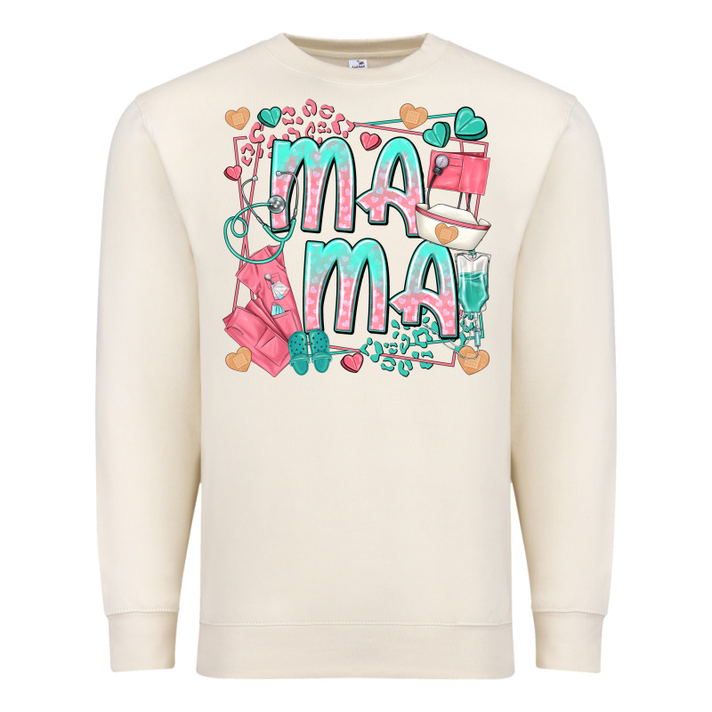 Mama Nurse Premium Sweatshirt by texasbilliewilder | Teevron