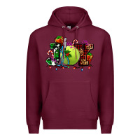 Burgundy joy and tennis christmas Premium Hoodie - AdoDesignShop
