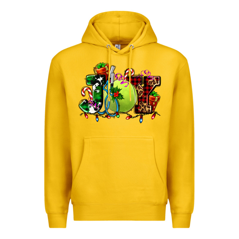 Joy And Tennis Christmas Premium Hoodie by AdoDesignShop | Teevron