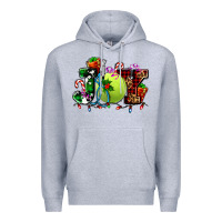 Heather Grey joy and tennis christmas Premium Hoodie - AdoDesignShop