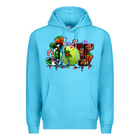 Ocean Blue joy and tennis christmas Premium Hoodie - AdoDesignShop